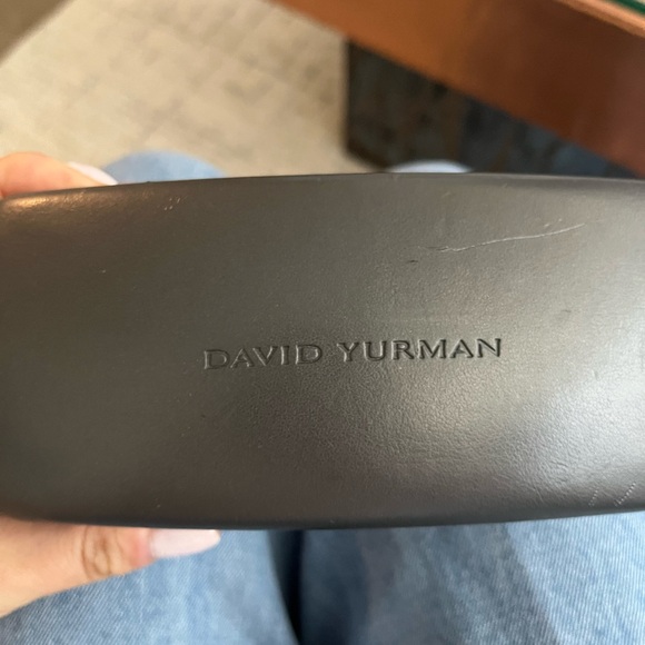 David Yurman Gold Aviator Sunglasses with Dark Gradient Lenses